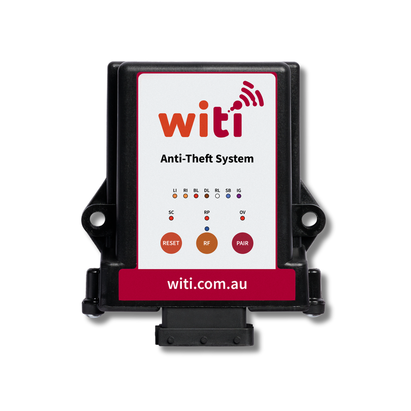 WiTi Anti-Theft System V3 — caravan and trailer security with electric brake lock, 6-axis IMU and intrusion detection