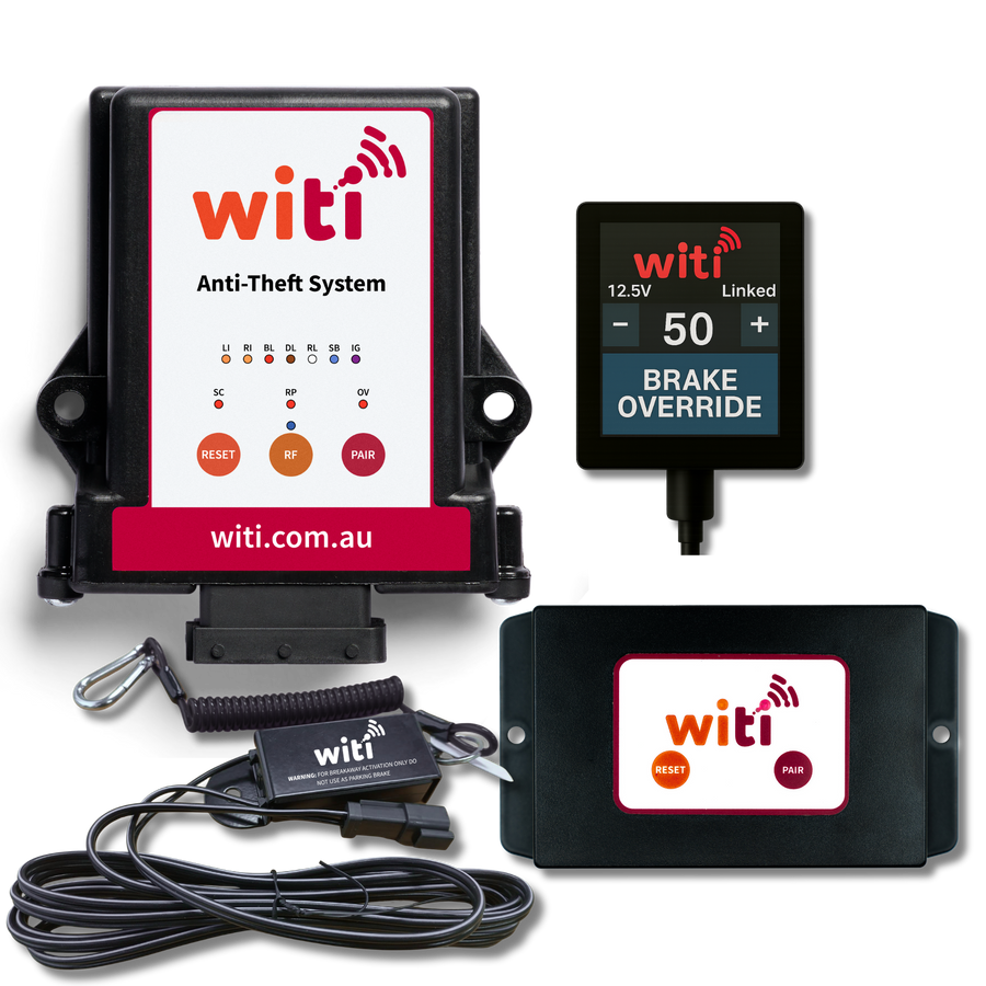 WiTi towing safety platform — Anti-Theft, SafeTrack GPS and SafeTow working together
