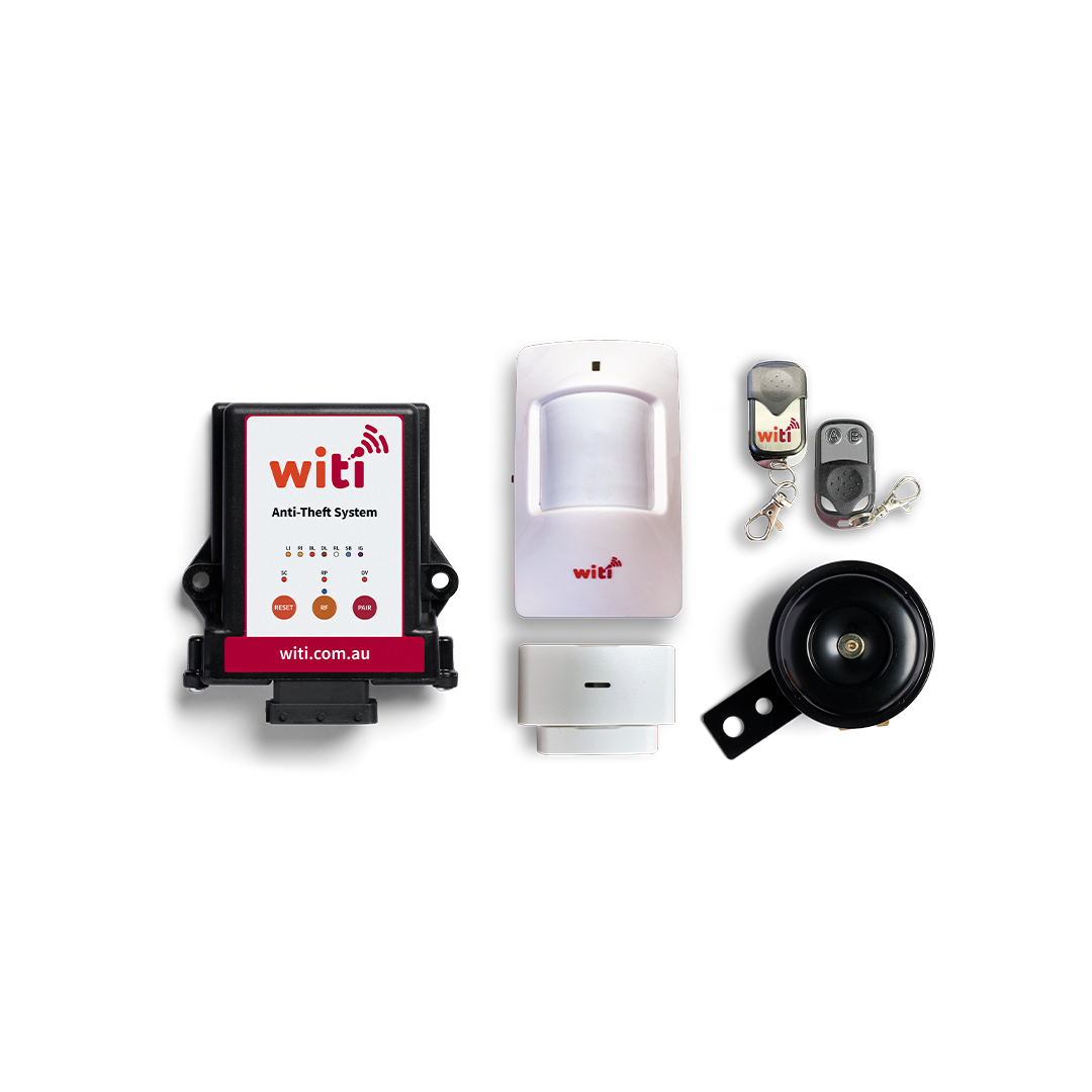 witi anti-theft system product inclusions
