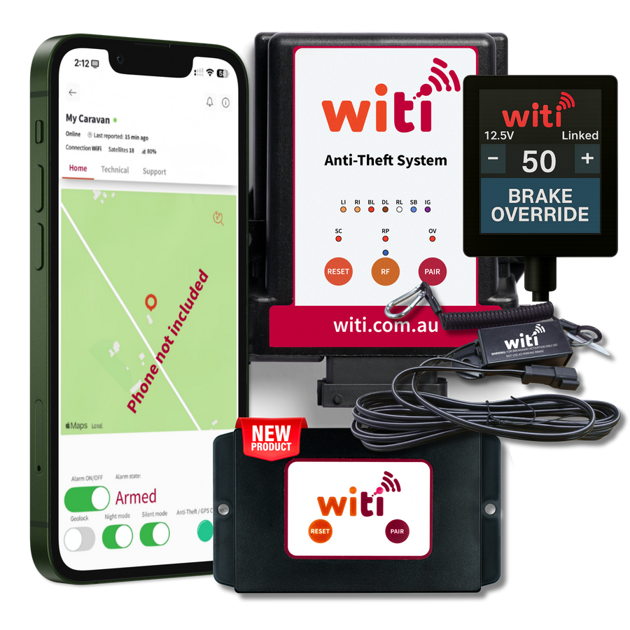 WiTi bundle with Anti-Theft System, Breakaway Switch, SafeTow and SafeTrack GPS