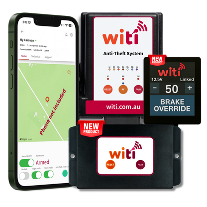 WiTi Towing Security Bundle — Anti-Theft System, SafeTow Wireless Brake Controller and SafeTrack GPS Tracker
