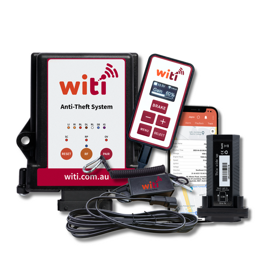 WiTi Anti-Theft, Breakaway Switch, Brake Controller & GPS Bundle