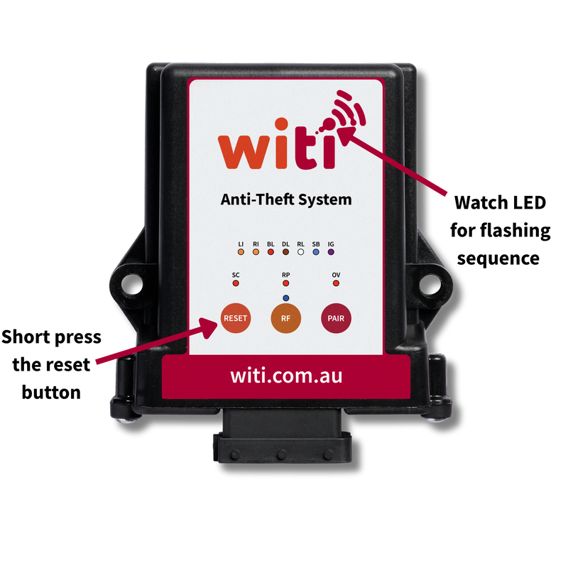 Put Anti-Theft into OTA (Over the air) mode.