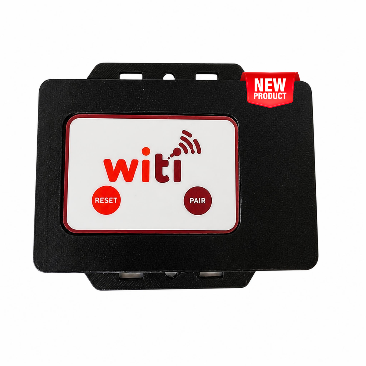 WiTi SafeLink Wireless Towing Interface — under-vehicle unit with Reset and Pair buttons