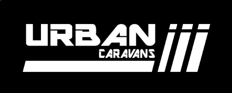 Logo of Urban Caravans on a black background