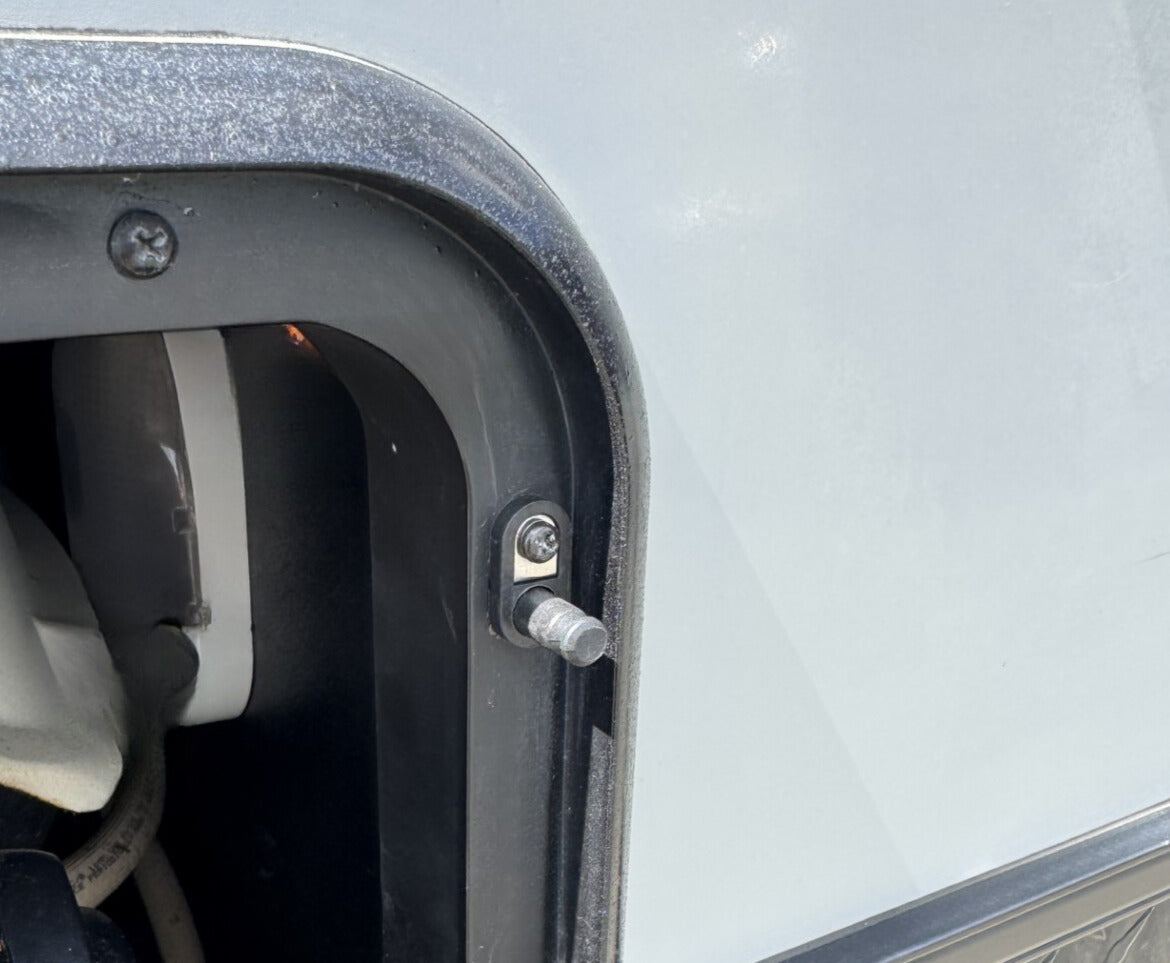 WiTi universal Inset Pin Door Switch Installed on caravan locker door