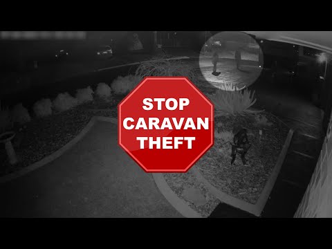 Real CCTV footage — WiTi Anti-Theft System stops a late-night caravan theft attempt